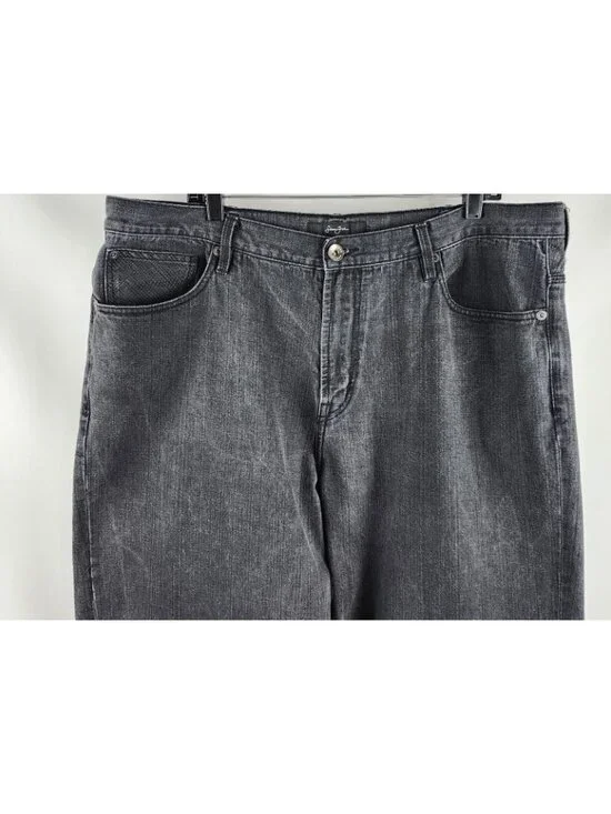 Sean John Jeans Mens 40x33 Denim Black Y2K Hip Hop Baggy - Picture 2 of 9
